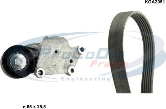 Procodis France KGA2051 - Set curea transmisie cu caneluri aaoparts.ro