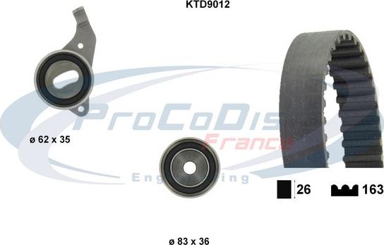 Procodis France KTD9012 - Set curea de distributie aaoparts.ro