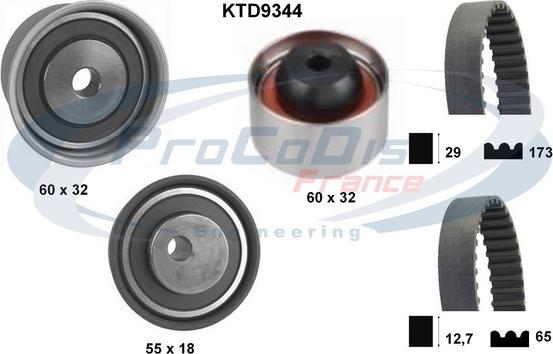 Procodis France KTD9344 - Set curea de distributie aaoparts.ro