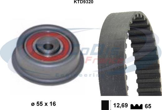 Procodis France KTD9320 - Set curea de distributie aaoparts.ro