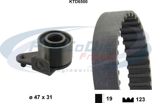Procodis France KTD6500 - Set curea de distributie aaoparts.ro