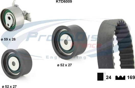 Procodis France KTD6009 - Set curea de distributie aaoparts.ro