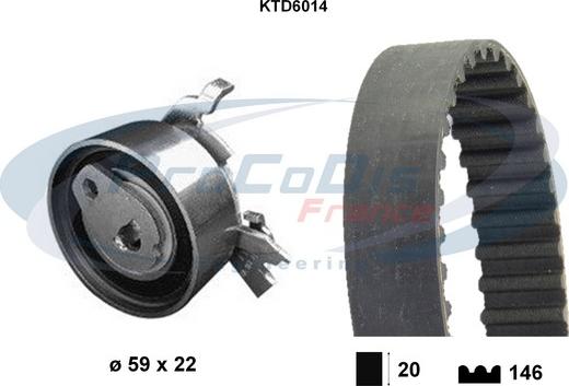 Procodis France KTD6014 - Set curea de distributie aaoparts.ro