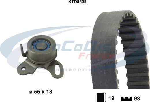 Procodis France KTD8309 - Set curea de distributie aaoparts.ro
