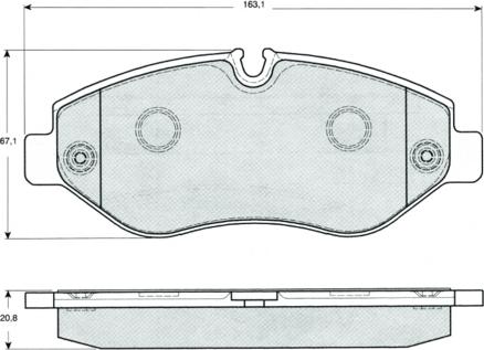 Procodis France PF1425 - Set placute frana,frana disc aaoparts.ro