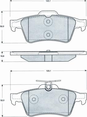 Procodis France PF1428 - Set placute frana,frana disc aaoparts.ro