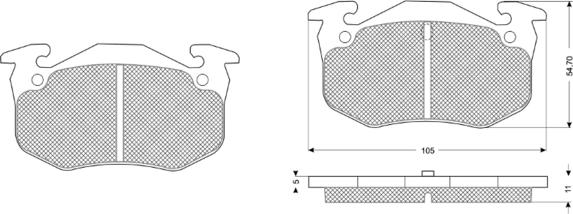 Procodis France PF10502 - Set placute frana,frana disc aaoparts.ro