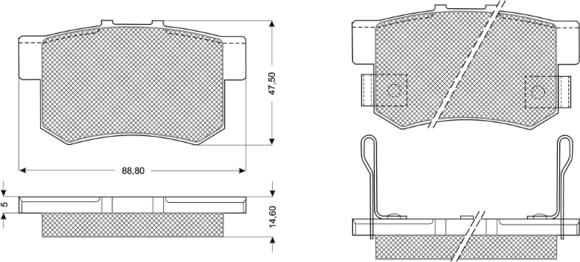 Procodis France PF1100 - Set placute frana,frana disc aaoparts.ro