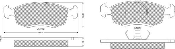 Procodis France PF1132 - Set placute frana,frana disc aaoparts.ro