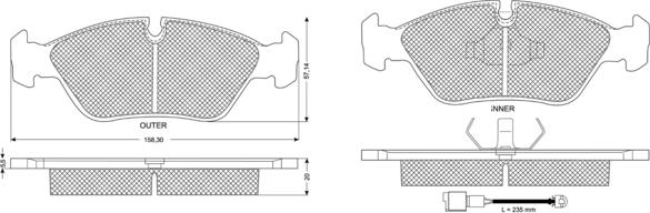 Procodis France PF11291 - Set placute frana,frana disc aaoparts.ro