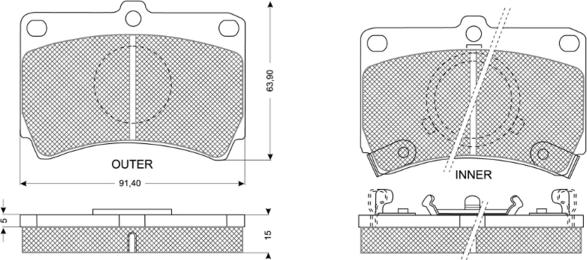 Procodis France PF1177 - Set placute frana,frana disc aaoparts.ro