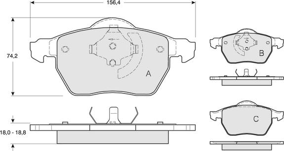 Procodis France PF13131 - Set placute frana,frana disc aaoparts.ro
