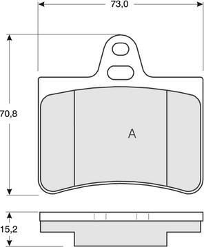 GMC 2330501 - Set placute frana,frana disc aaoparts.ro