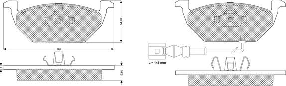 Procodis France PF1211 - Set placute frana,frana disc aaoparts.ro