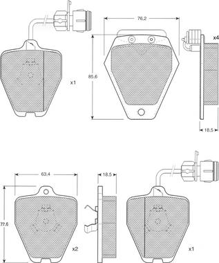 Procodis France PF1226 - Set placute frana,frana disc aaoparts.ro