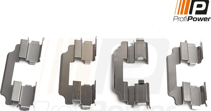 ProfiPower 9B1203 - Set accesorii, placute frana aaoparts.ro
