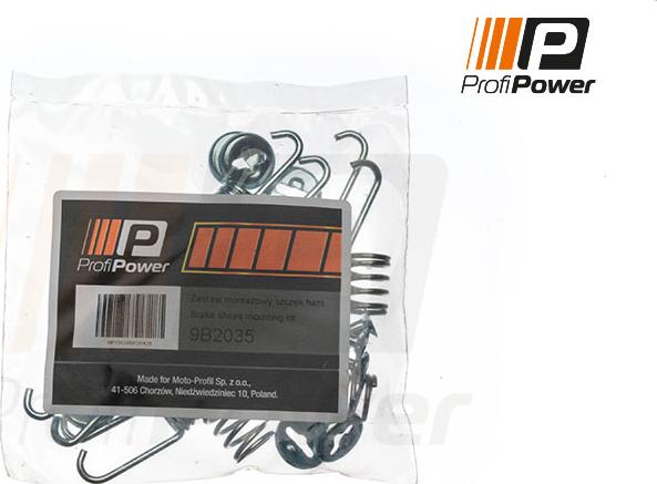 ProfiPower 9B2035 - Set accesorii, sabot de frana aaoparts.ro