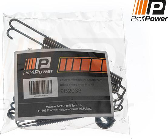 ProfiPower 9B2033 - Set accesorii, sabot de frana aaoparts.ro
