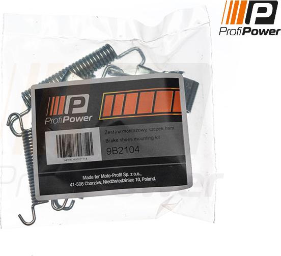 ProfiPower 9B2104 - Set accesorii, sabot de frana aaoparts.ro