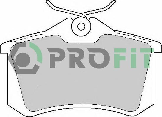 Profit 5000-1491 - Set placute frana,frana disc aaoparts.ro