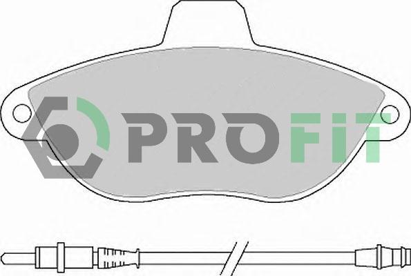 Profit 5000-1002 C - Set placute frana,frana disc aaoparts.ro