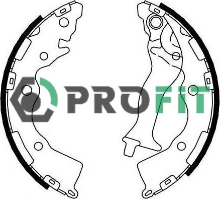 Profit 5001-4086 - Set saboti frana aaoparts.ro