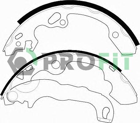 Profit 5001-0565 - Set saboti frana aaoparts.ro