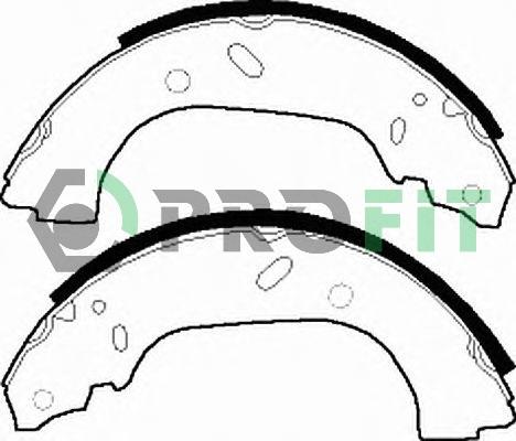 Profit 5001-0535 - Set saboti frana aaoparts.ro