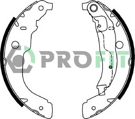 Profit 5001-0694 - Set saboti frana aaoparts.ro