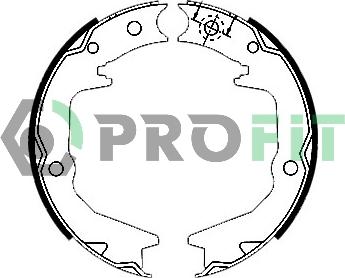 Profit 5001-0011 - Set saboti frana aaoparts.ro