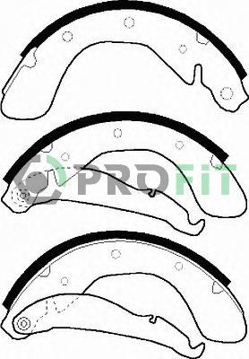 Profit 5001-0334 - Set saboti frana aaoparts.ro