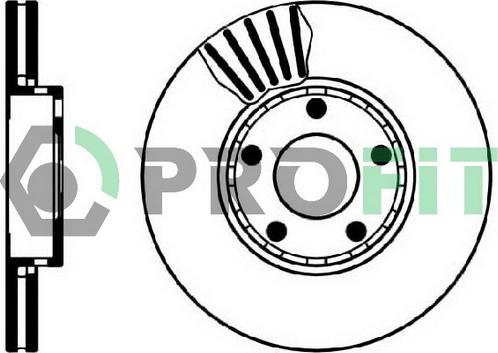 Profit 5010-0320 - Disc frana aaoparts.ro