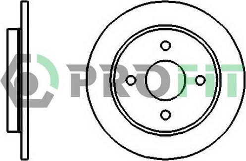Profit 5010-0281 - Disc frana aaoparts.ro