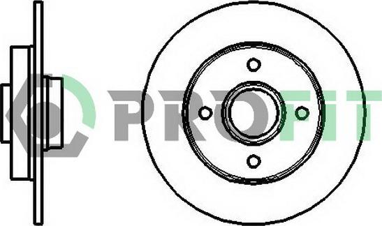 Profit 5010-1523 - Disc frana aaoparts.ro