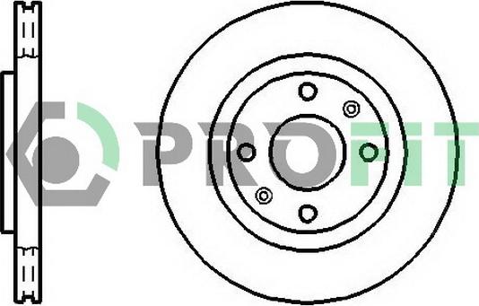 Profit 5010-1140 - Disc frana aaoparts.ro