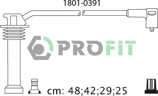 Profit 1801-0391 - Set cablaj aprinder aaoparts.ro