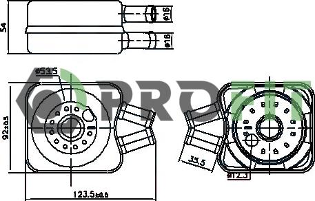 Profit 1745-0062 - Radiator ulei, ulei motor aaoparts.ro