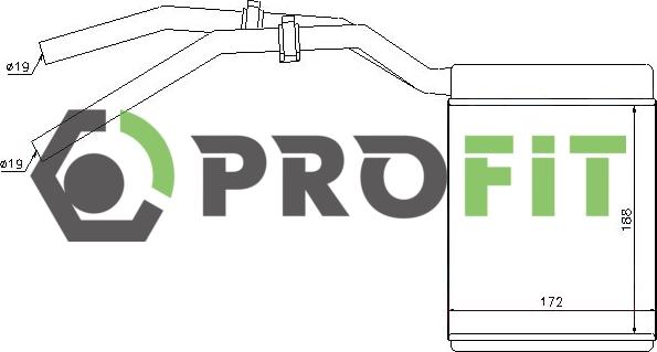 Profit 1760-0434 - Schimbator caldura, incalzire habitaclu aaoparts.ro