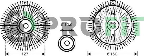 Profit 1720-4002 - Cupla, ventilator radiator aaoparts.ro