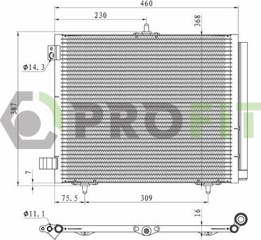 Profit 1770-0080 - Condensator, climatizare aaoparts.ro