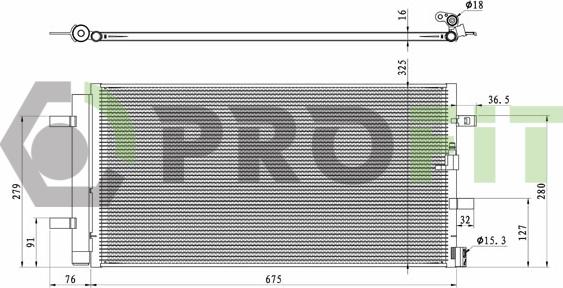 Profit 1770-0023 - Condensator, climatizare aaoparts.ro