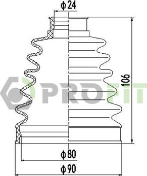 Profit 2710-0022 XLB - Burduf cauciuc, articulatie planetara aaoparts.ro
