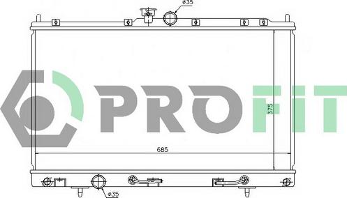 Profit PR 4010A1 - Radiator, racire motor aaoparts.ro
