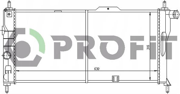 Profit PR 5052A3 - Radiator, racire motor aaoparts.ro