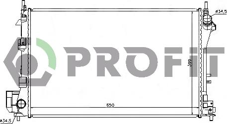 Profit PR 5079A4 - Radiator, racire motor aaoparts.ro