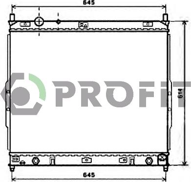 Profit PR 6060A2 - Radiator, racire motor aaoparts.ro