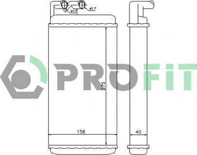 Profit PR 0012N1 - Schimbator caldura, incalzire habitaclu aaoparts.ro