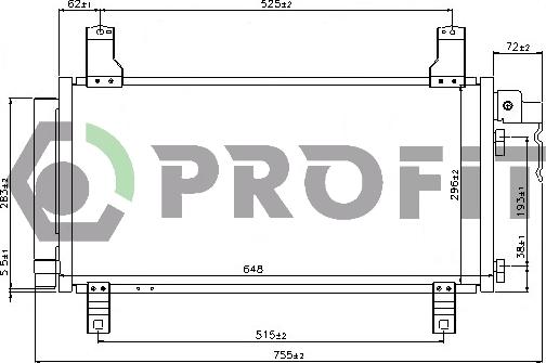 Profit PR 2030C1 - Condensator, climatizare aaoparts.ro