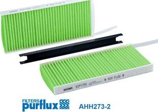 Purflux AHH273-2 - Filtru, aer habitaclu aaoparts.ro