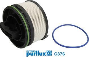 Purflux C876 - Filtru combustibil aaoparts.ro
